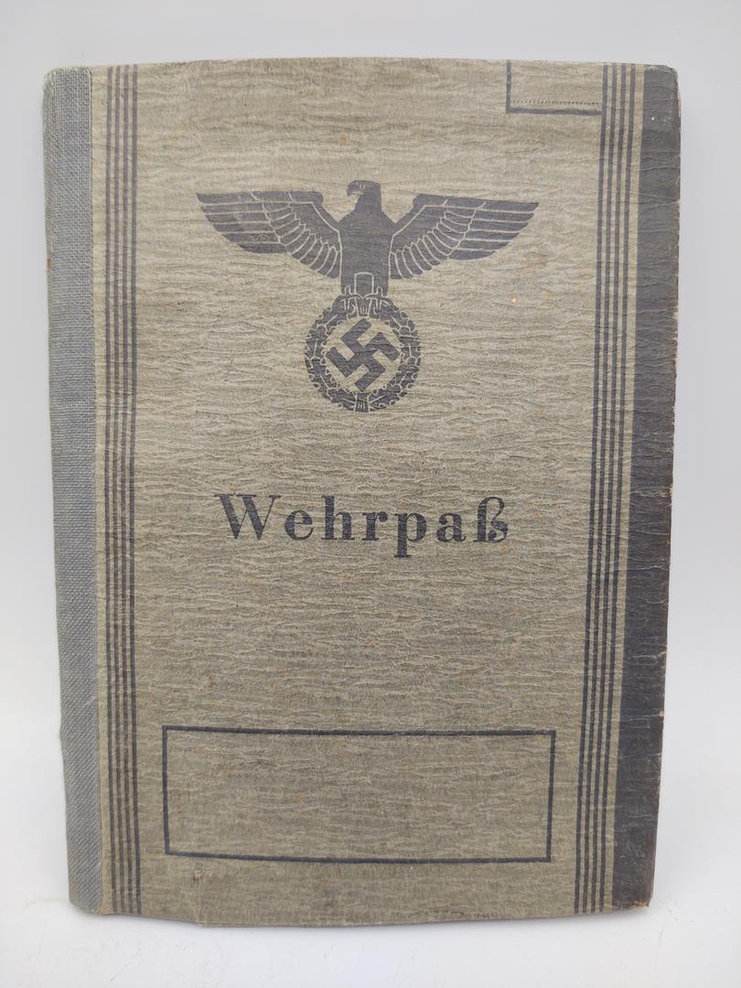 Dokument WEHRPASS WEHRMACHT - Rybnik 1943 r.