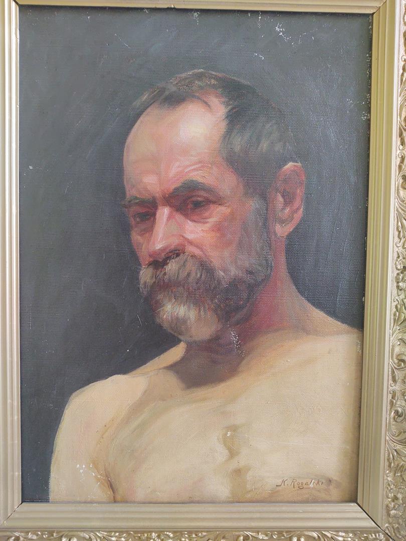 Obraz olejny - portret mężczyzny, Karol Rogalski