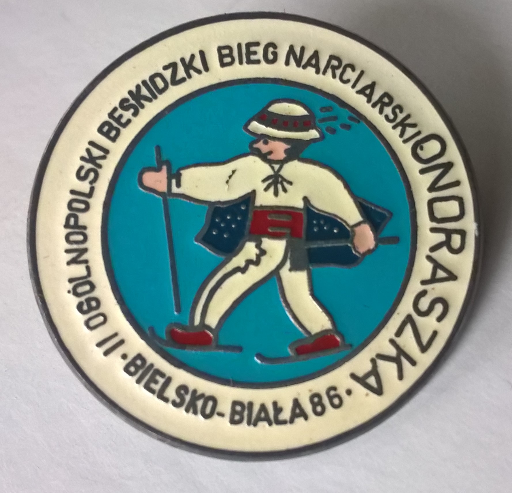 Odznaka - II Ogólnopolski Beskidzki Bieg Narciarski Ondraszka, Bielsko-Biała '86