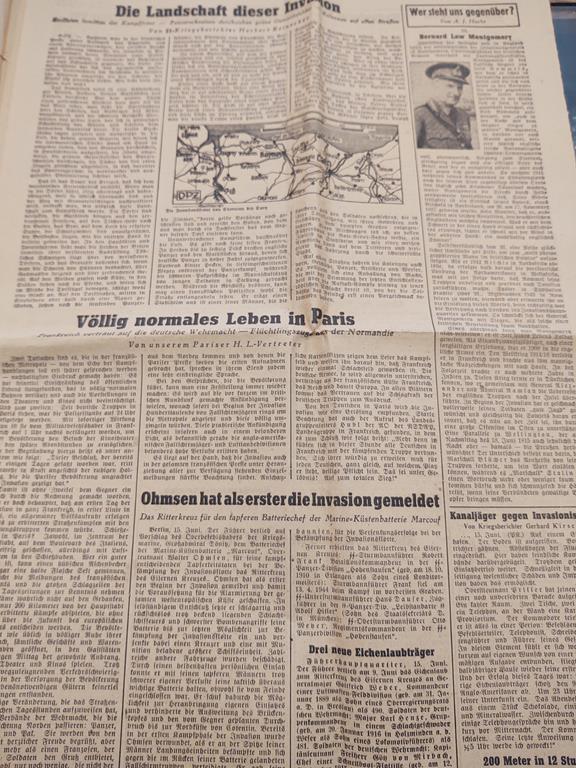 Gazeta niemiecka "Niederdeutscher Beobachter", 1944 r.