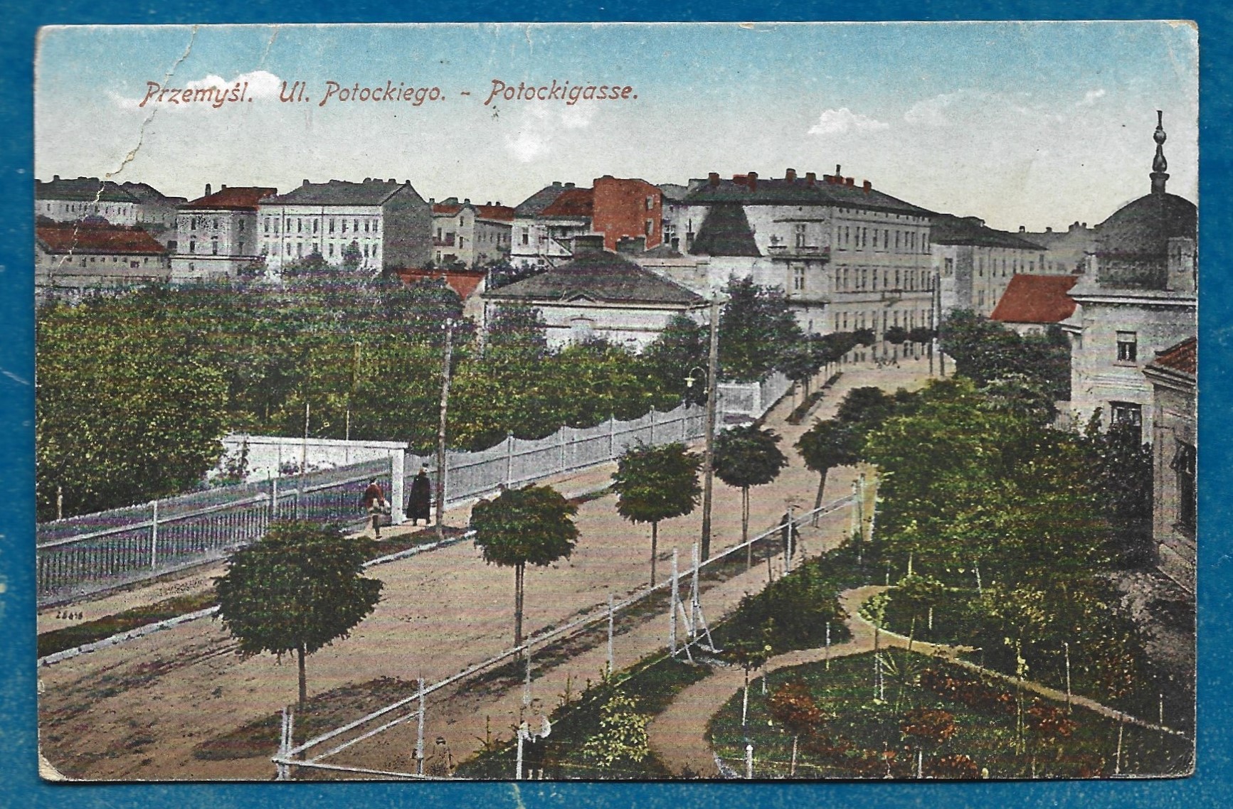 Pocztówka - Przemyśl, ul.Potockiego - Potockigasse; 1918r.