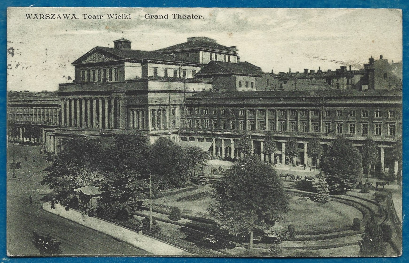 Pocztówka - Warszawa. Teatr Wielki - Grand Theater, 1929 r.