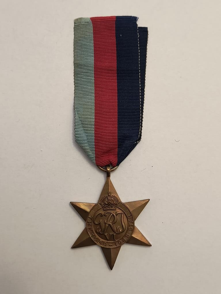 Brytyjski medal-gwiazda GRJ VI, THE STAR, 1939-1945