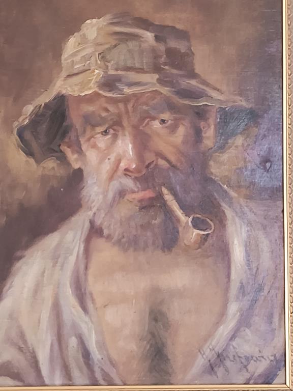 Obraz - portret starca - Józefa JÓZEFOWICZ (1900-?)