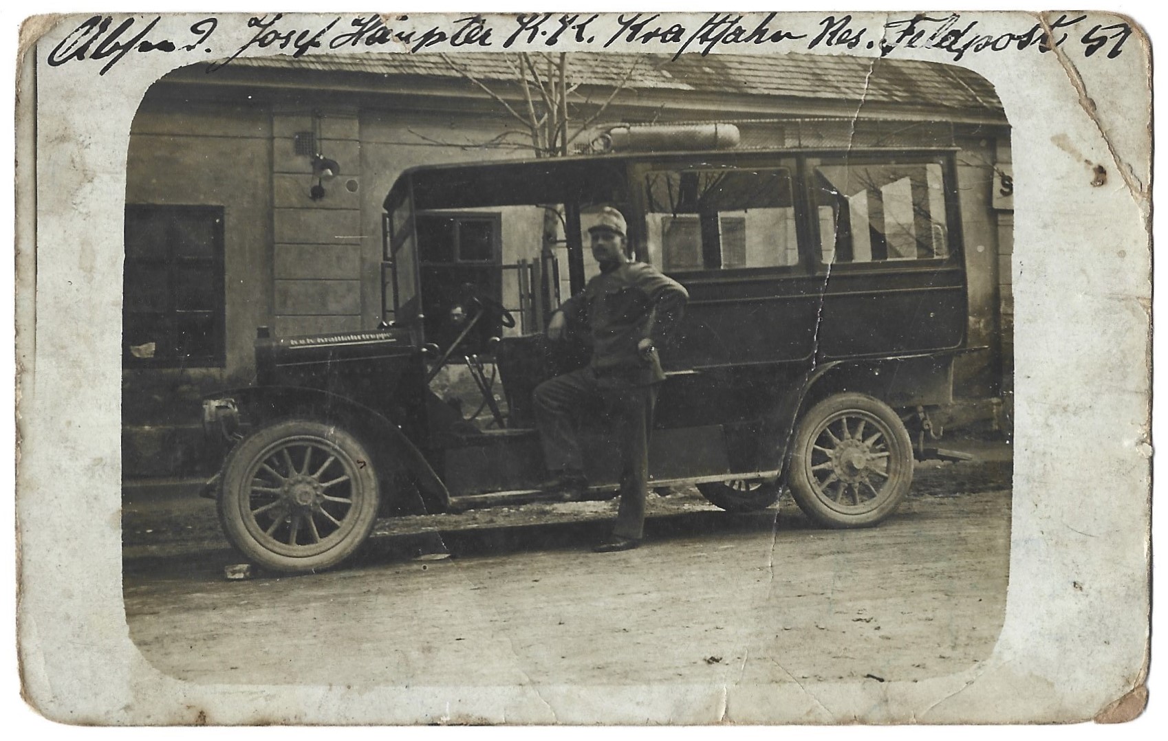 Pocztówka - Feldpost, Bielitz, 1917r.