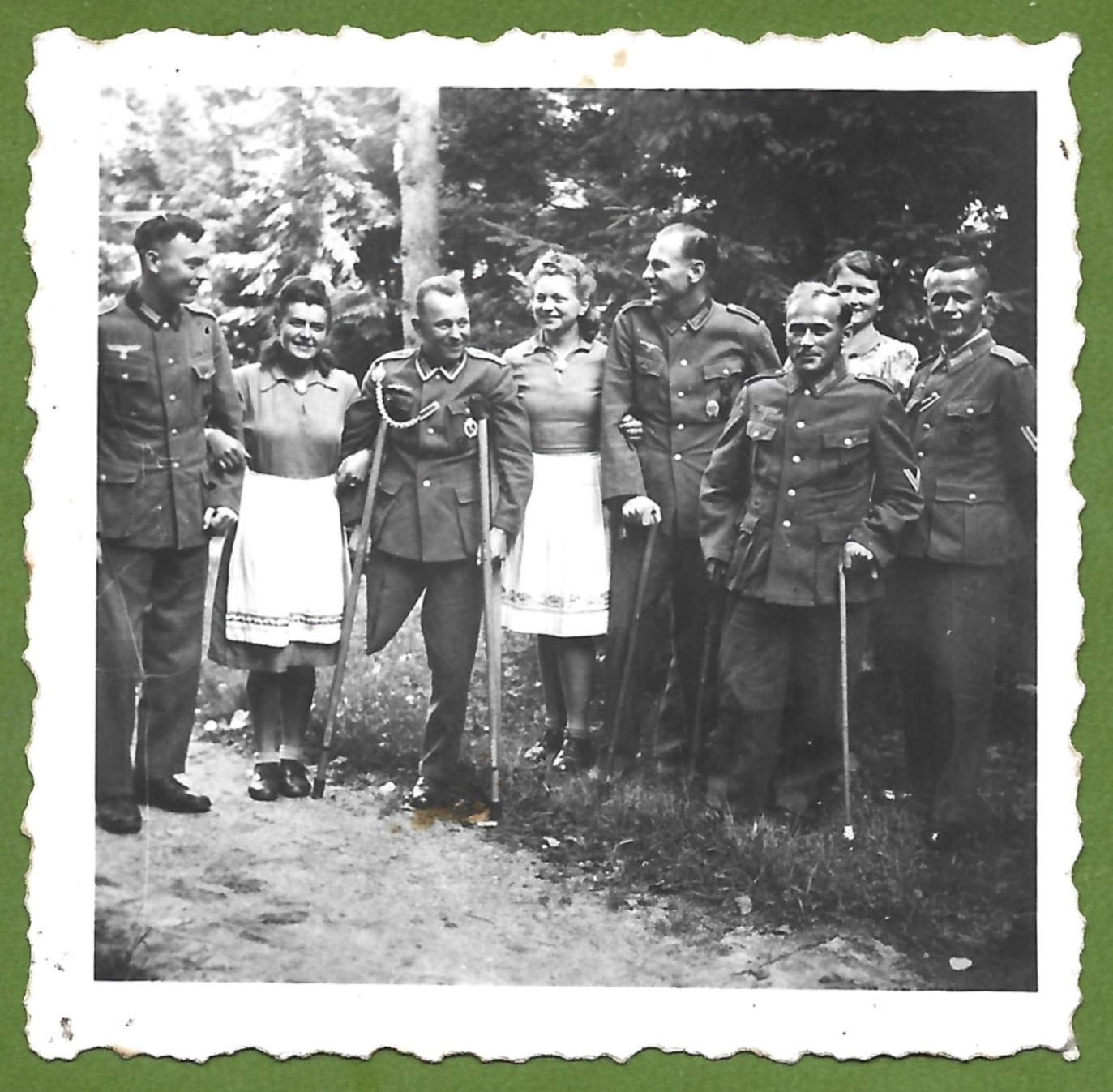 Zdjęcie - żołnierze Wehrmachtu, weterani - Langenbielau (Bielawa, Dolny Śląsk)