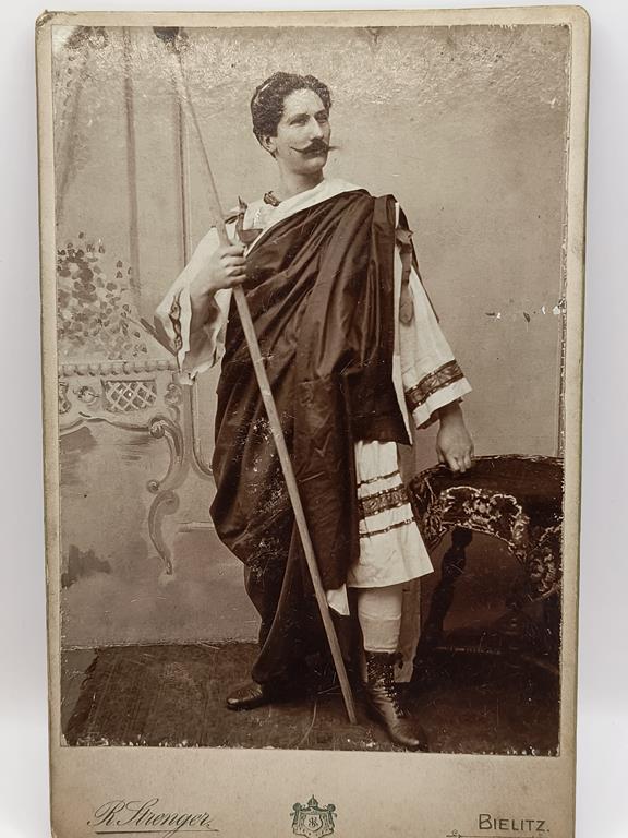 Zdjęcie - aktor, teatr Bielitz - 1902/1903 r.