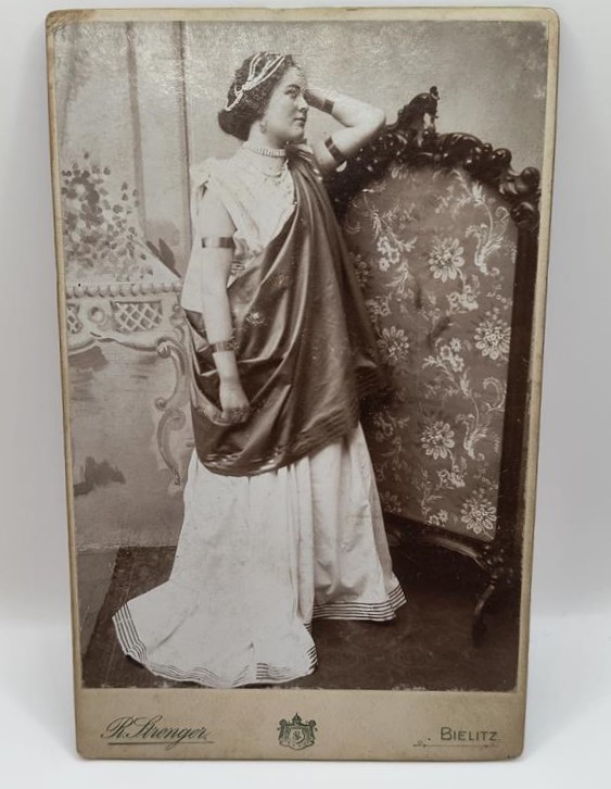Zdjęcie aktorki, teatr Bielitz – 1902/1903 r.