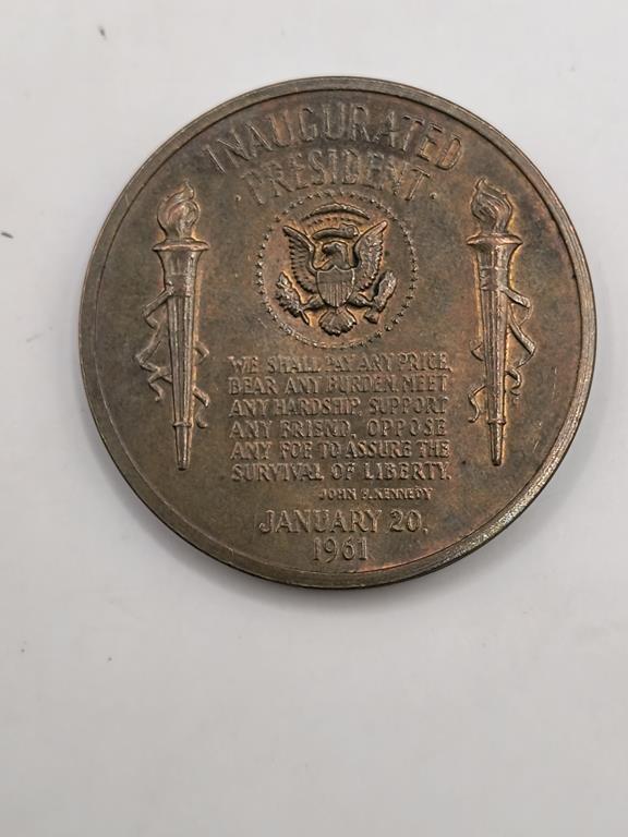 Medal USA z okazji inauguracji prezydentury Kennedy'ego, 1961