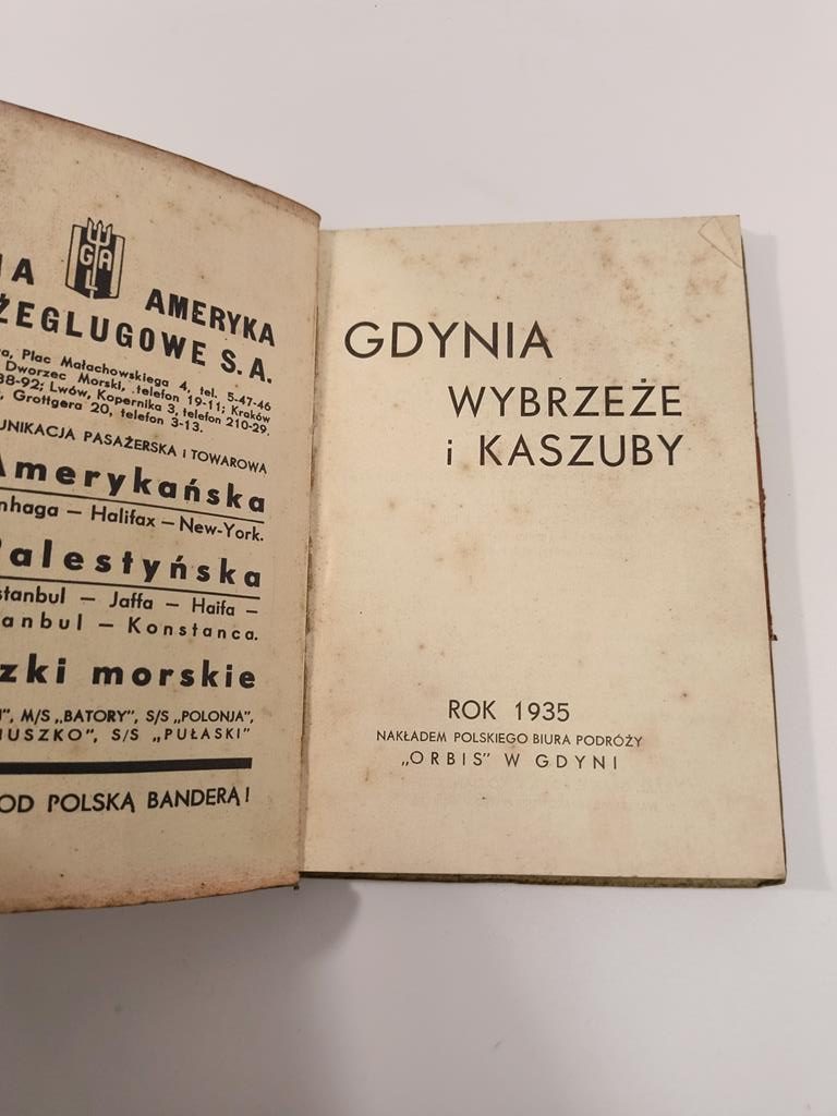 Przewodnik "Gdynia, Wybrzeże i Kaszuby", 1935 r., II RP