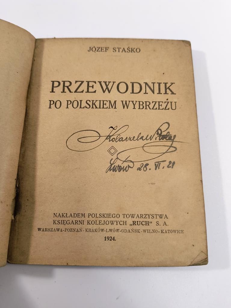 "Przewodnik po Polskiem Wybrzeżu" Józef Staśko, 1924 r.