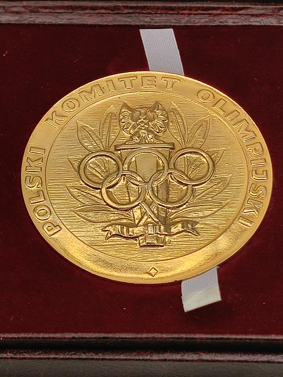 Medal Za Zasługi Dla Polskiego Ruchu Olimpijskiego, ZŁOTY - dla Stanisława Płoskonia