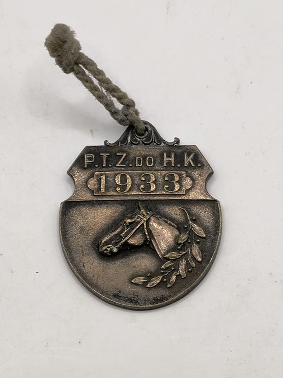 Odznaka, medal - Polskie Towarzystwo Zachęty do Hodowli Koni w Polsce, 1933 r.