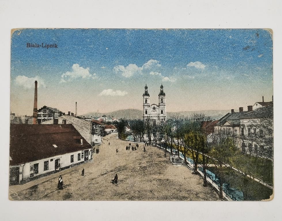 Pocztówka Biala - Lipnik 1920 r.