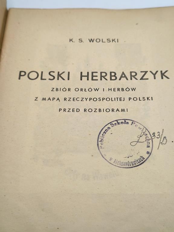 Polski herbarzyk- K.S Wolski.