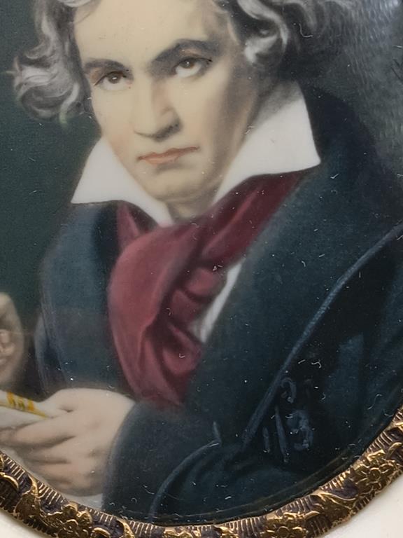 Portret Ludwig van Beethoven  – miniatura na kości, XX w.