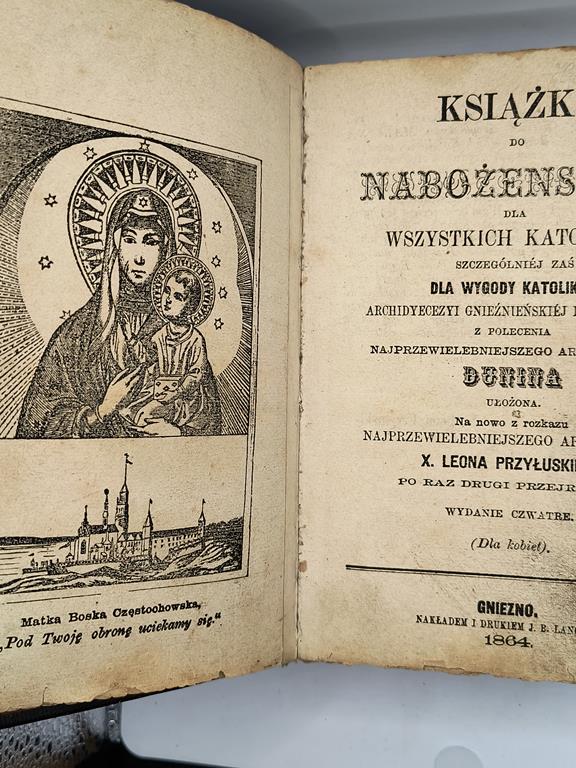 "Książka do nabożeństwa dla wszystkich katolików ...", 1864 r.