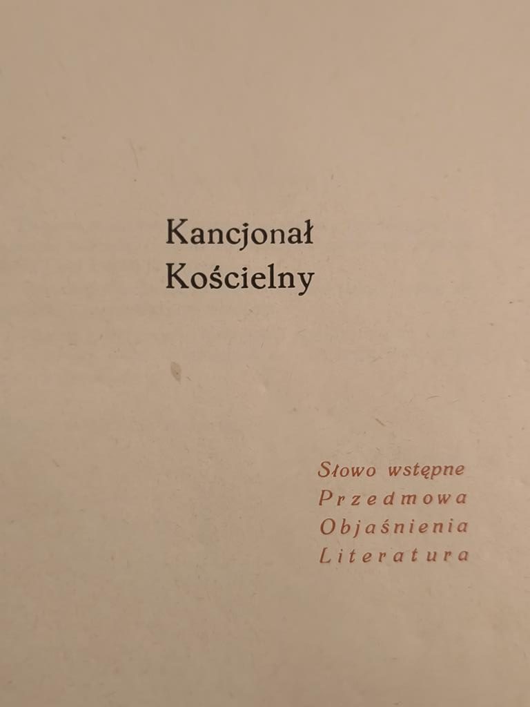 Książka "Kancjonał kościelny", 1950 r.