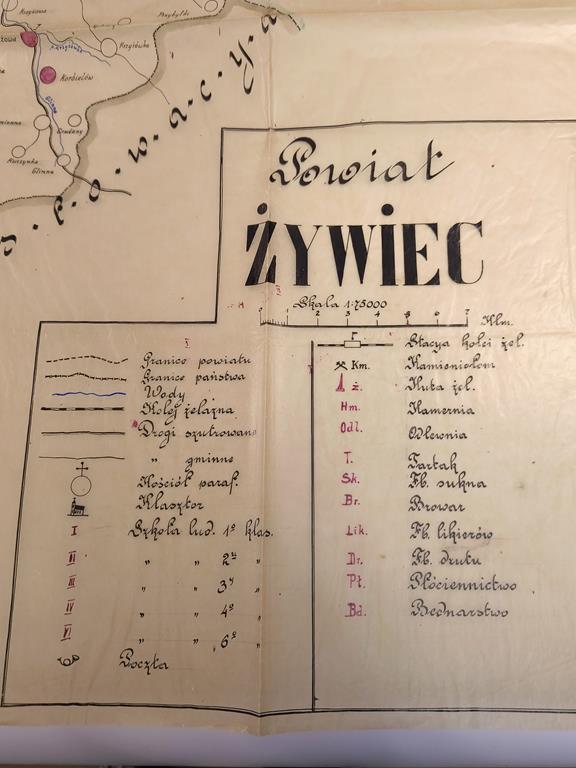 Mapa - powiat Żywiec