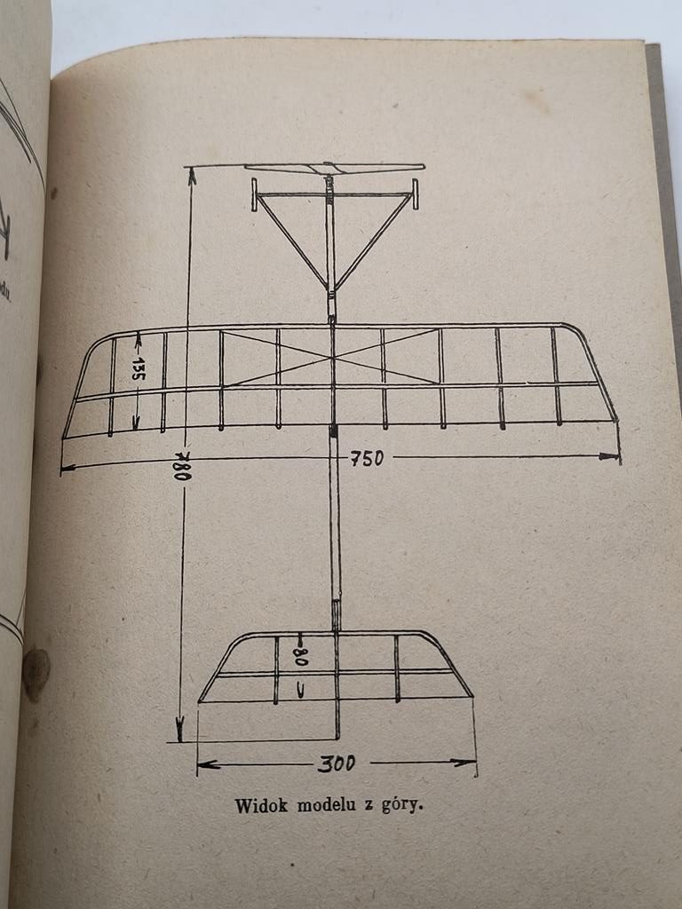 Książka "Model belkowy jednopłatowca W.S.I." Władysław Siadek, 1927 r.