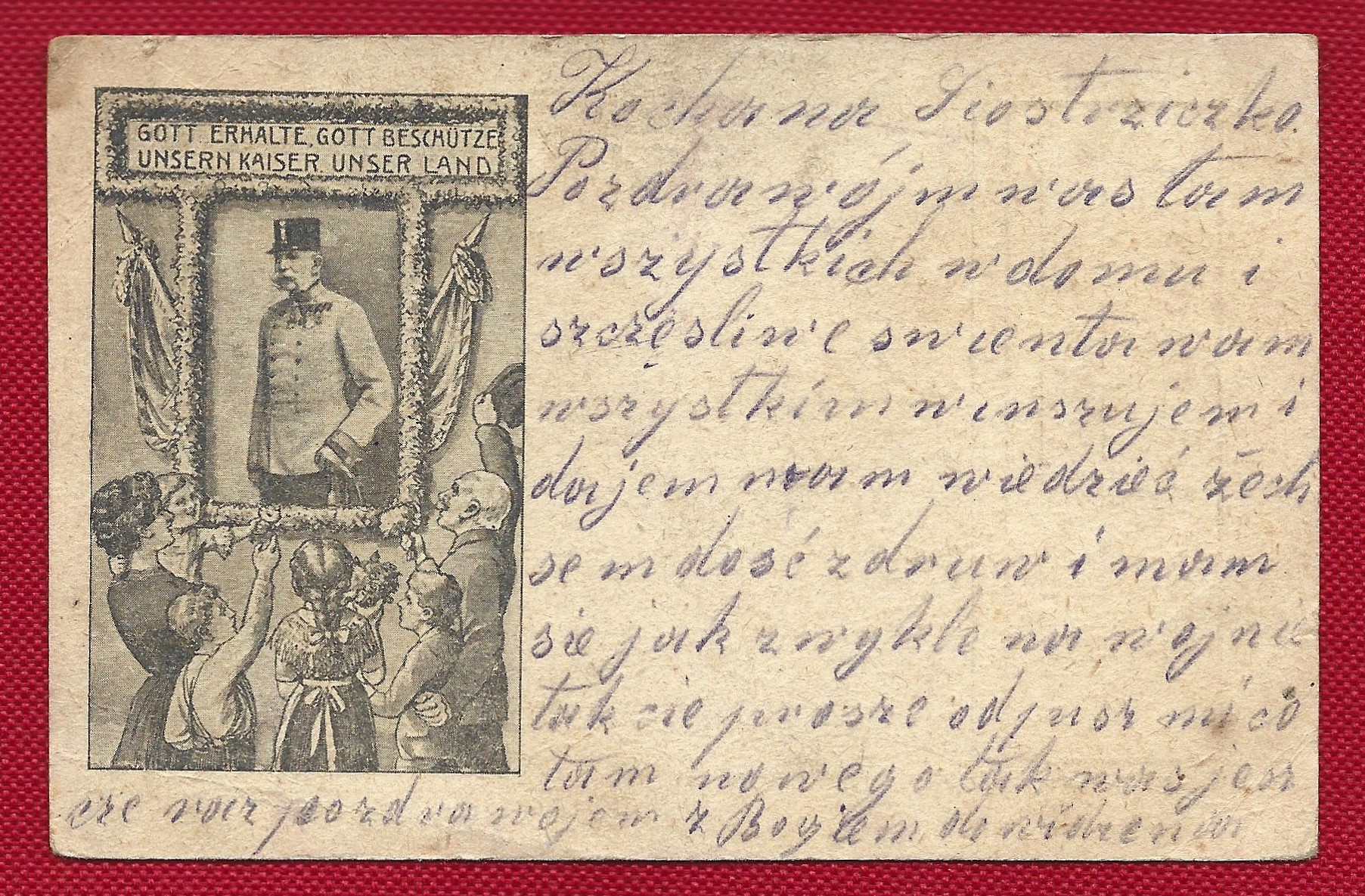 Feld-Postkarte - Pocztówka polowa, 1917 r., Teschen-Cieszyn