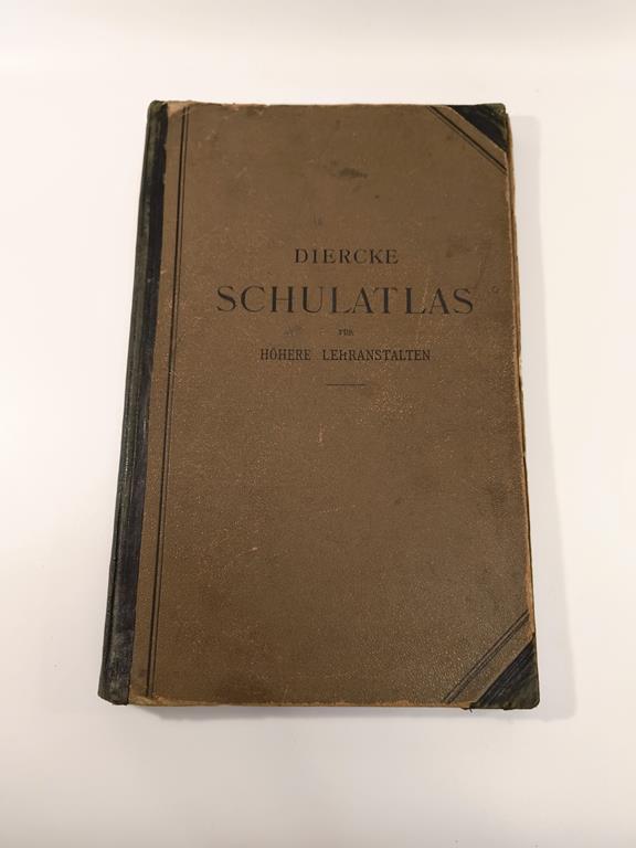 Atlas szkolny dla uczelni wyższych - Diercke. Schulatlas fur hohere lehranstalten, 1915 r.