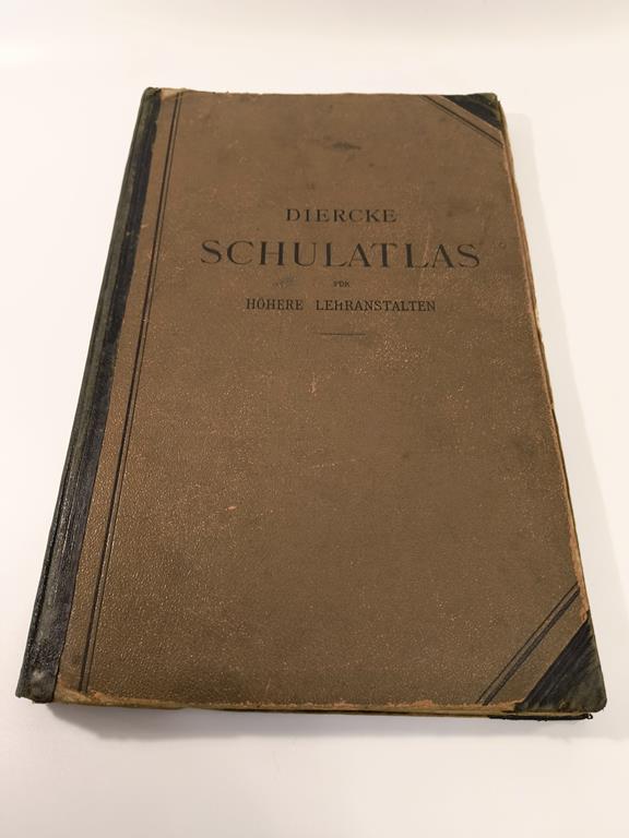 Atlas szkolny dla uczelni wyższych - Diercke. Schulatlas fur hohere lehranstalten, 1915 r.