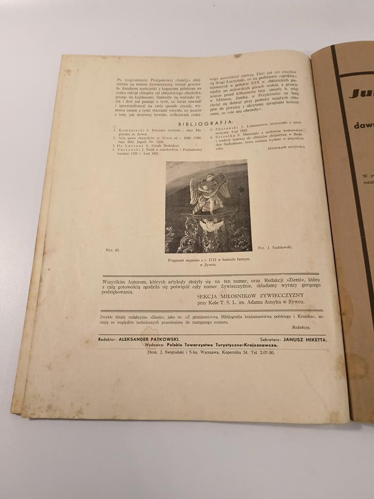 Ilustrowany Miesięcznik Krajoznawczy ZIEMIA, 1 stycznia 1936r.