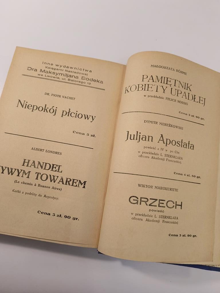 Książka "Życie płciowe naszych czasów" Dr. med. Iwan Bloch, 1929 r.