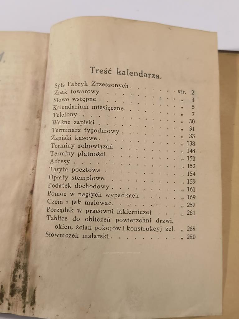 "Kalendarz malarski 1933"