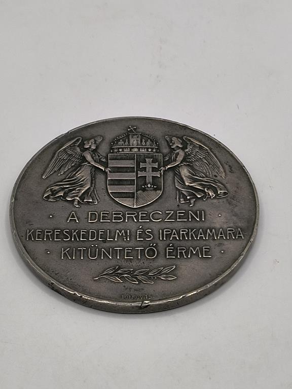 Medal honorowy Izby Handlowo-Przemysłowej w Debreczynie, Węgry 1910 r.