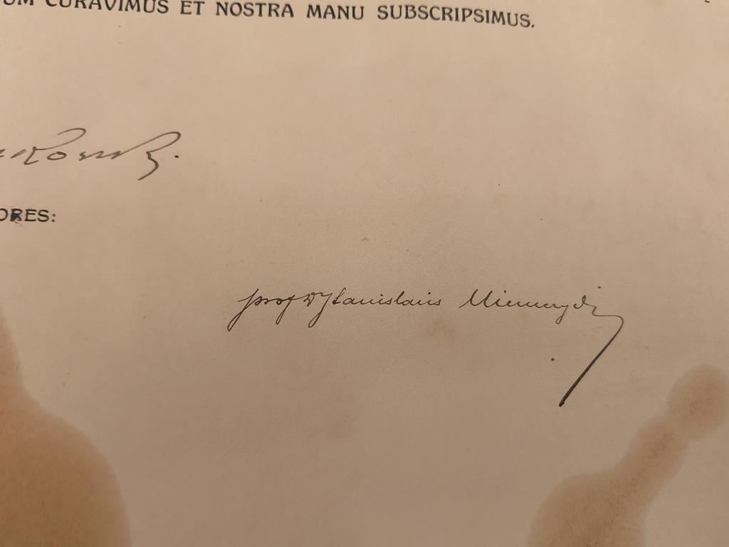 Dyplom lekarza weterynarii - Akademia Weterynaryjna Lwów, 1923r. - Kresy Wschodnie