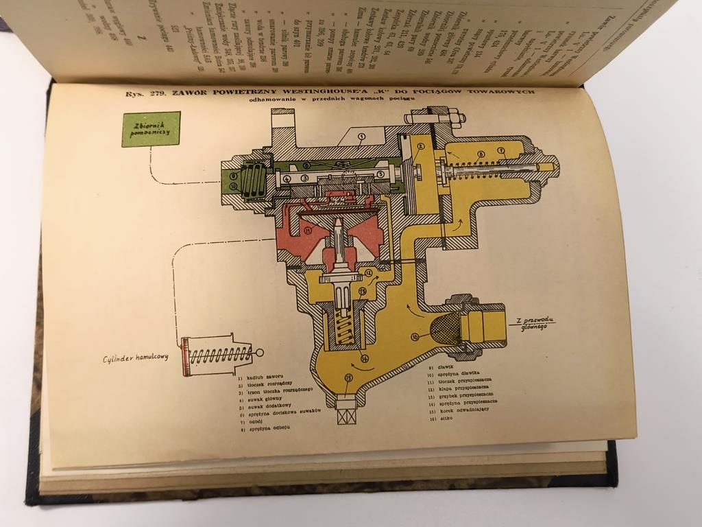 Książka "Podręcznik dla maszynisty parowozowego" mgr inż. Teobald Neumann, 1951 r.