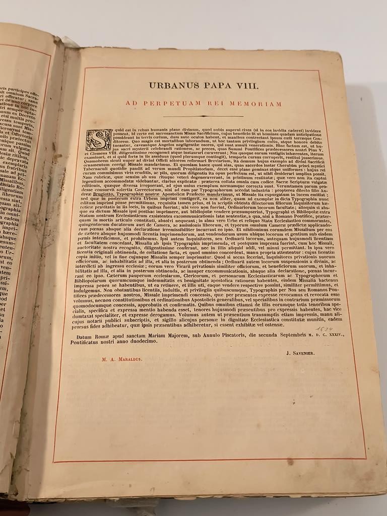 Mszał Rzymski, 1898 r. - Missale Romanum