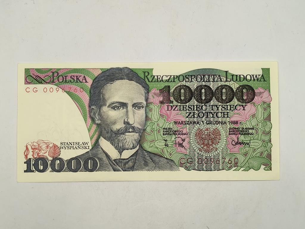 Banknot PRL, 1988 r. – 10 000 zł, Stanisław Wyspiański