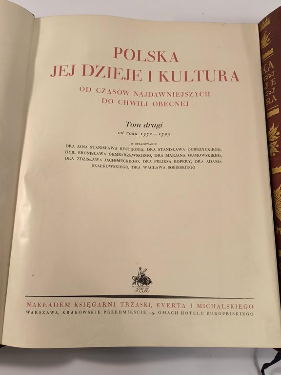 Książka "POLSKA - jej dzieje i kultura. Od czasów najdawniejszych do chwili obecnej" - komplet, 3 tomy; 1927r.