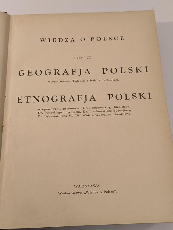 Książka „Wiedza o Polsce” Tom III, ok. 1930 r.