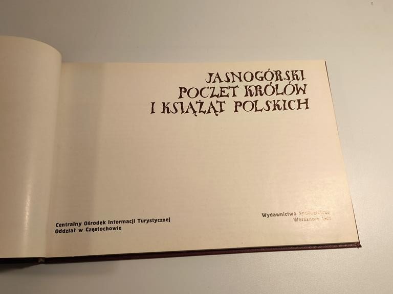 Książka "Jasnogórski Poczet Królów i Książąt Polskich"