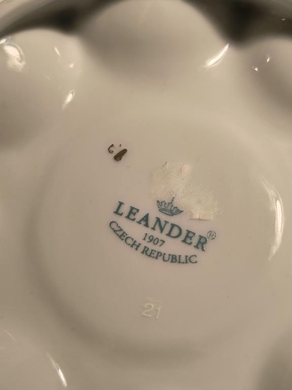 Patera porcelanowa na jajka - Leander, Czechy