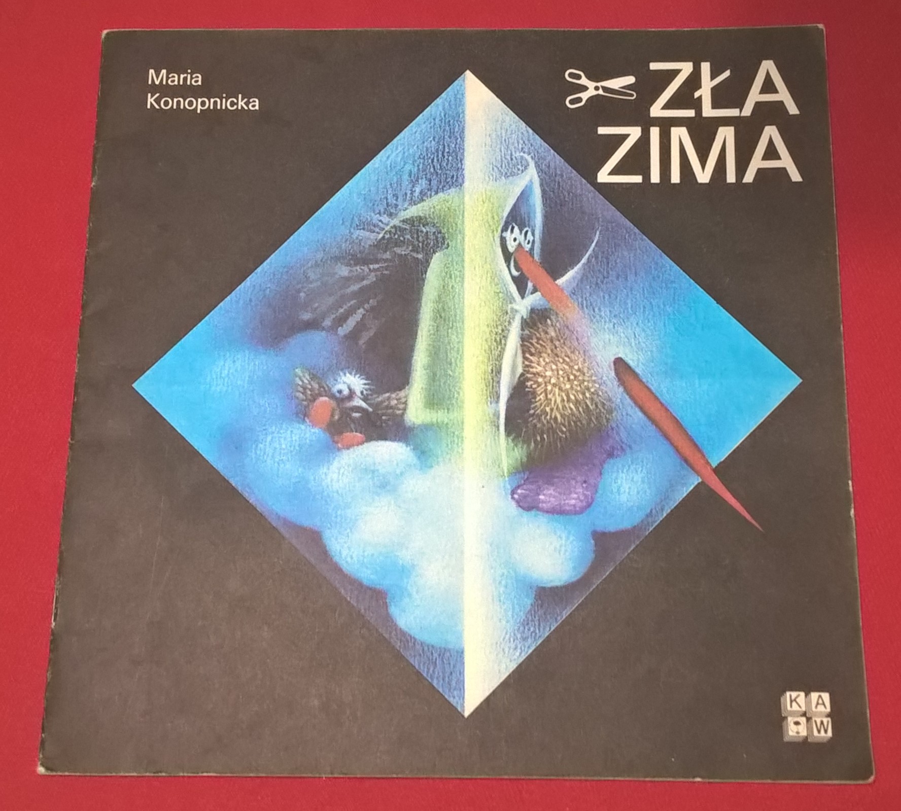 Książeczka dla dzieci "Zima zła" Maria Konopnicka, 1984 r.