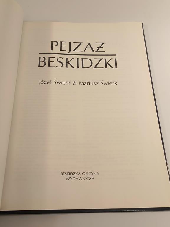 Album "Pejzaż beskidzki" Józef Świerk & Mariusz Świerk, 1992 r.