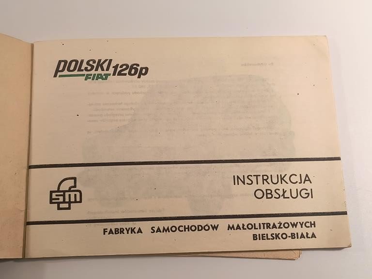 Książka "FSM. Polski Fiat 126p - instrukcja obsługi"