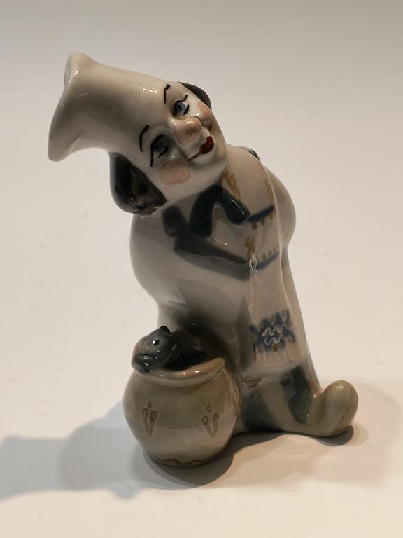 Figurka porcelanowa KLAUN - Połonne