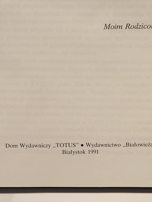 Książka "IKONY w zbiorach prywatnych i muzealnych", 1991r.