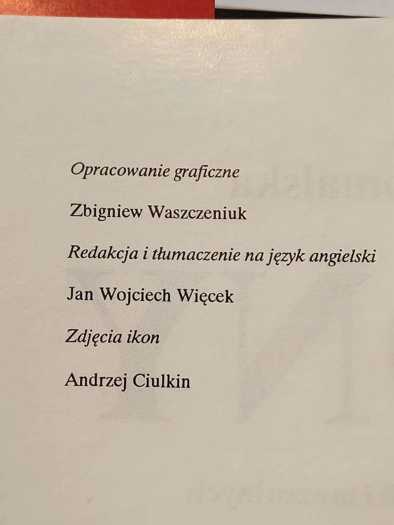 Książka "IKONY w zbiorach prywatnych i muzealnych", 1991r.