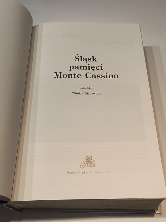 Książka "Śląsk pamięci Monte Cassino" red. Witold Żdanowicz, 1999 r.