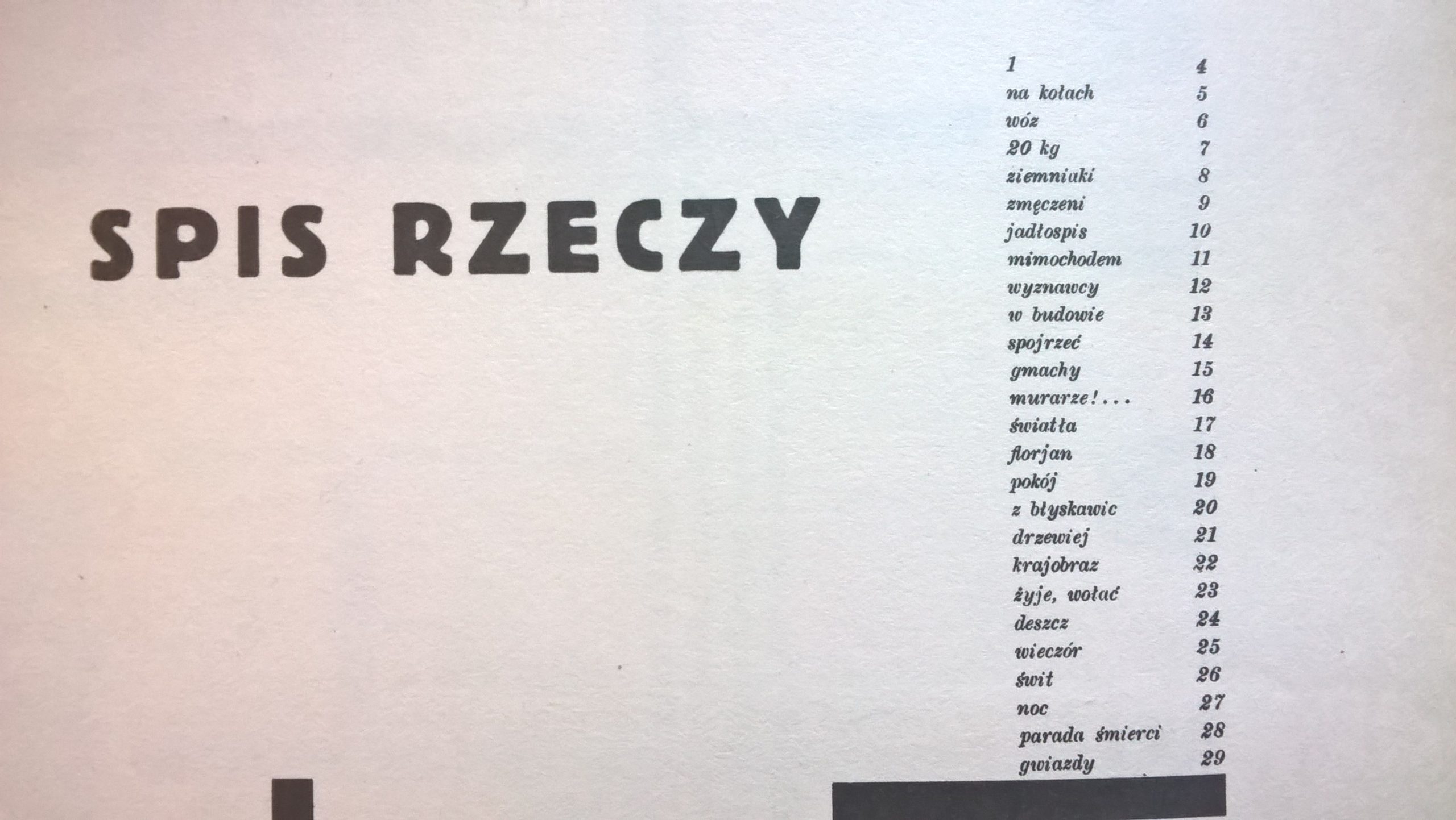 Książka "Z ponad" Julian Przyboś i Władysław Strzemiński, 1930 r. - reprint 1988 r.