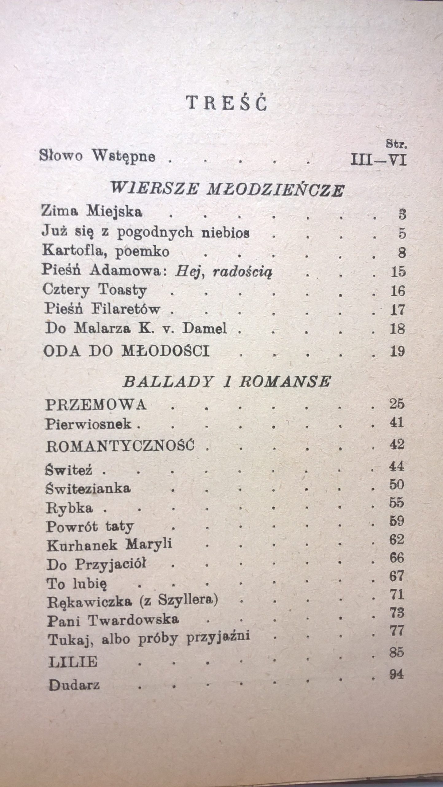 Książka "Adam Mickiewicz POEZJE - wiersze młodzieńcze, ballady, Grażyna", 1919 r.