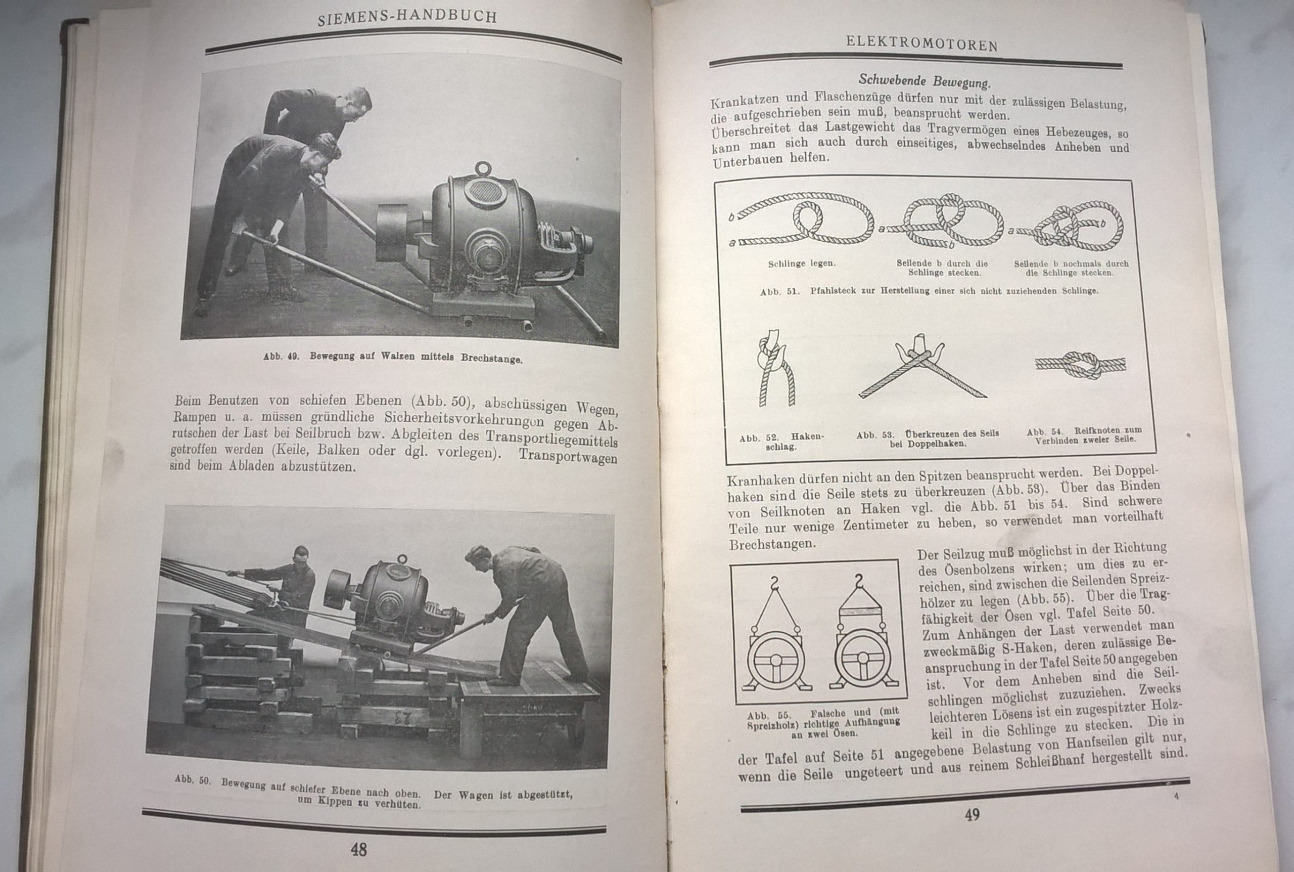 Książka w języku niemieckim "Siemens Handbuch" - Instrukcja obsługi Siemens. Instalacja elektryczna oświetlenia i zasilania, 1922 r.