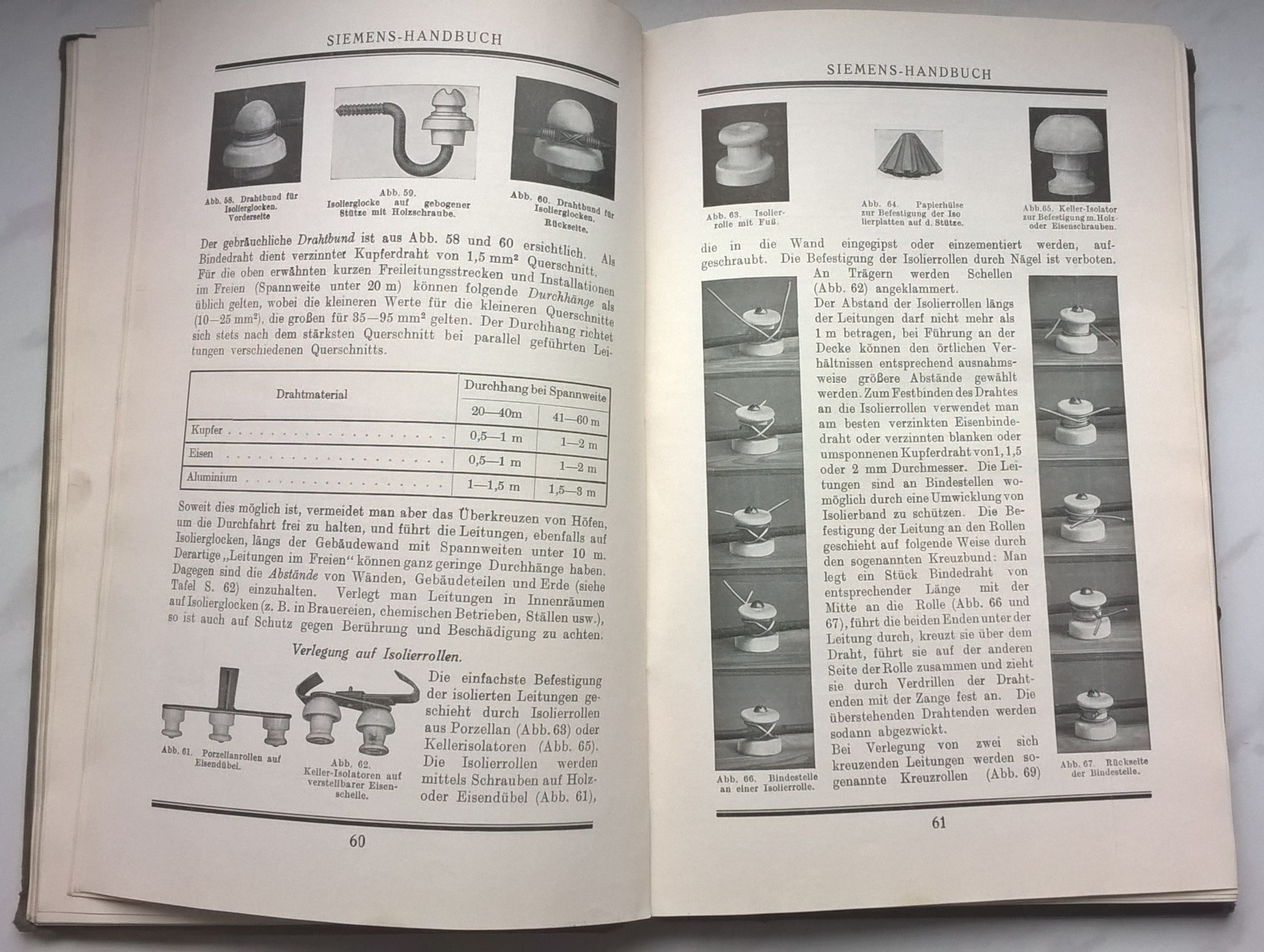 Książka w języku niemieckim "Siemens Handbuch" - Instrukcja obsługi Siemens. Instalacja elektryczna oświetlenia i zasilania, 1922 r.